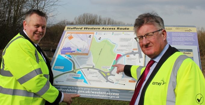 First work on Stafford Western Access Route completed